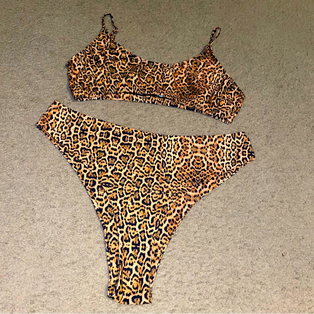 Animal Print Bikini Set